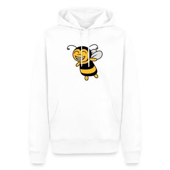 Niedliche Kleine Biene - Männer Premium Bio Hoodie - Weiß - Vorne - Nico (187cm)