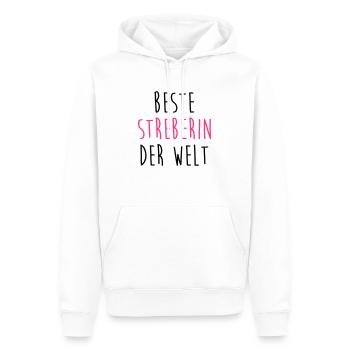 Streber Streberin Schule Kollegen Freund Lehrer - Männer Premium Bio Hoodie - Weiß - Vorne - Nico (187cm)