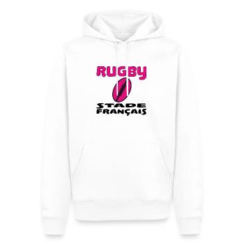 Rugby stade français - Männer Premium Bio Hoodie - Weiß - Vorne - Nico (187cm)