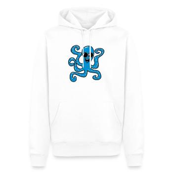 Lunettes de soleil de poulpe de calmar - Sweat à capuche Premium bio Homme - blanc - Devant - Nico (187cm)