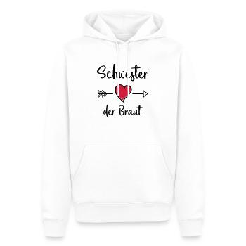schwester der braut - Männer Premium Bio Hoodie - Weiß - Vorne - Nico (187cm)