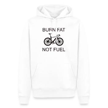 Faire du vélo | Durabilité - Sweat à capuche Premium bio Homme - blanc - Devant - Nico (187cm)