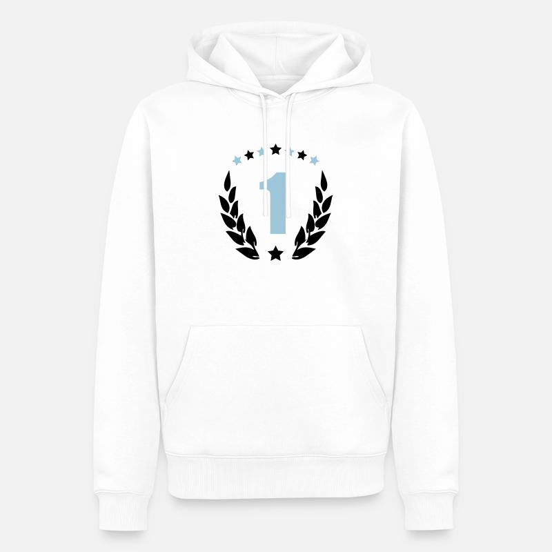 armer 1 - Sweat à capuche Premium bio Homme - blanc