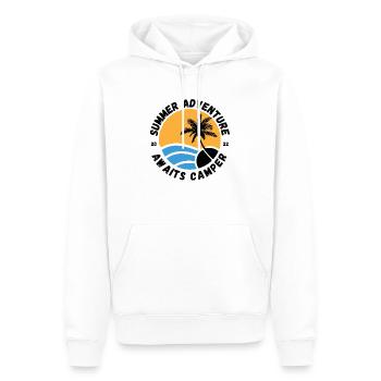 Summer Adventure Awaits Camper - Men’s Premium Organic Hoodie - white - Front - Nico (187cm)