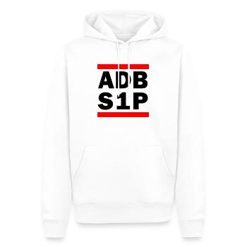 ADBS1P - Männer Premium Bio Hoodie - Weiß - Vorne - Nico (187cm)