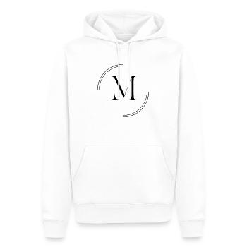 MAMA - Männer Premium Bio Hoodie - Weiß - Vorne - Nico (187cm)