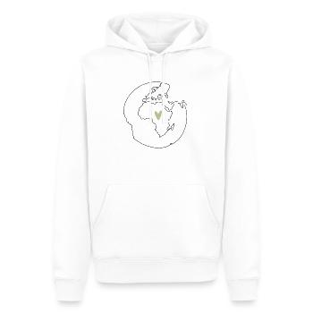 Weltkugel Afrika - Männer Premium Bio Hoodie - Weiß - Vorne - Nico (187cm)