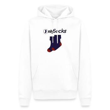 Only Socks - Männer Premium Bio Hoodie - Weiß - Vorne - Nico (187cm)