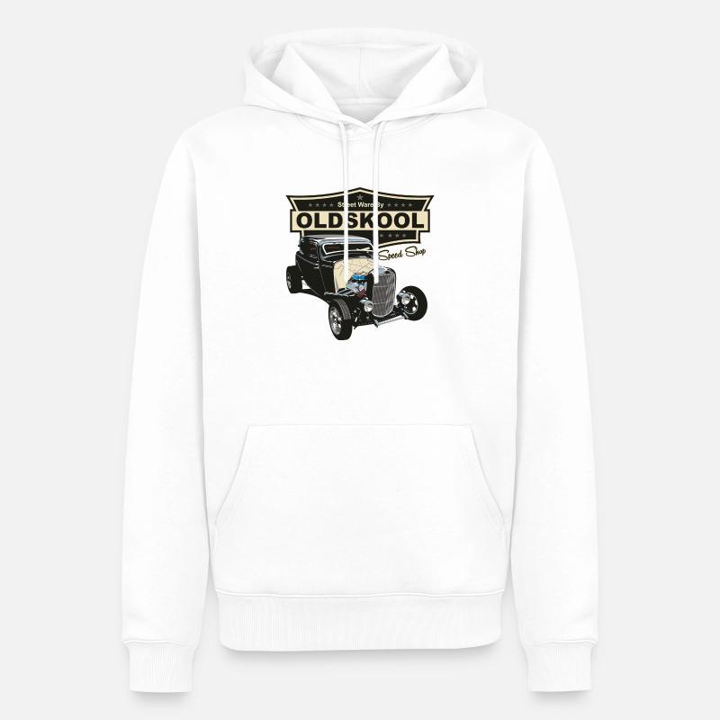 Hot Rod Deuce Coupé - Sweat à capuche Premium bio Homme - blanc