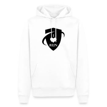Triathlon Natation Vélo Course Marathon - Sweat à capuche Premium bio Homme - blanc - Devant - Nico (187cm)