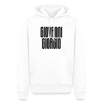 Giovanni Giorgio - Männer Premium Bio Hoodie - Weiß - Vorne - Nico (187cm)