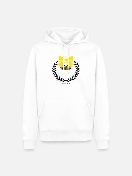 Wreath Bells - Men’s Premium Organic Hoodie - white