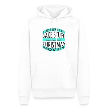 typographie de blague d’ordinateur sous l’arbre - Sweat à capuche Premium bio Homme - blanc - Devant - Nico (187cm)