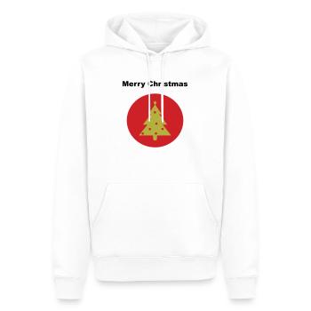 Tshirt Joyeux Noël - Sweat à capuche Premium bio Homme - blanc - Devant - Nico (187cm)