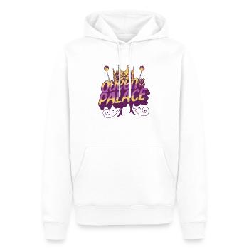 Fléchettes Reine du Palais - Sweat à capuche Premium bio Homme - blanc - Devant - Nico (187cm)