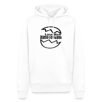 Lass Dich Überraschen - Männer Premium Bio Hoodie - Weiß - Vorne - Nico (187cm)