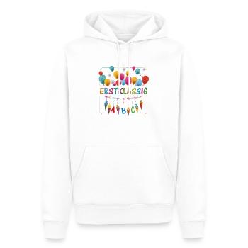 Erstklassig Schultüten ABC Luftballons - Männer Premium Bio Hoodie - Weiß - Vorne - Nico (187cm)