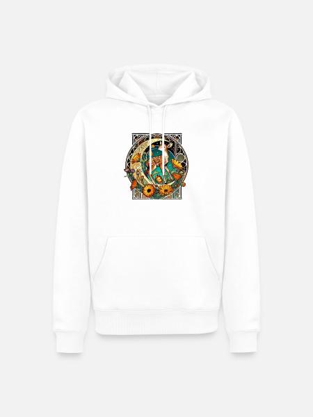 Fawn - Men’s Premium Organic Hoodie - white