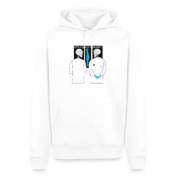 A+ Teamleistung von den Knochenärzten - Männer Premium Bio Hoodie - Weiß - Vorne - Nico (187cm)
