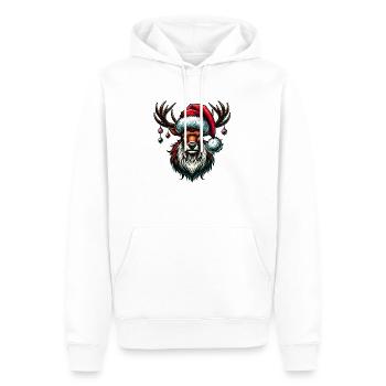 reh christmas reindeer - Männer Premium Bio Hoodie - Weiß - Vorne - Nico (187cm)