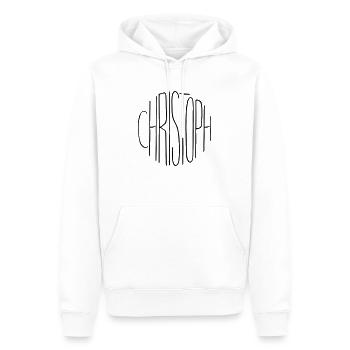 Christoph - Männer Premium Bio Hoodie - Weiß - Vorne - Nico (187cm)