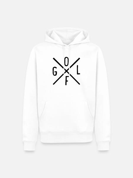 Golfe - Sweat à capuche Premium bio Homme - blanc