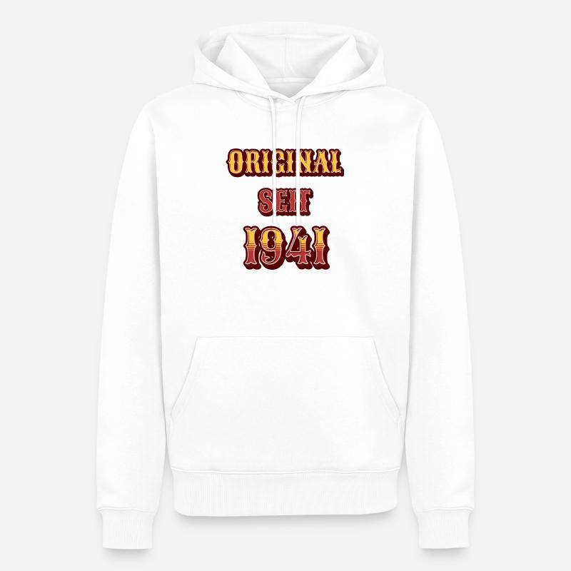 ORIGINAL SEIT 1941 - Männer Premium Bio Hoodie - Weiß