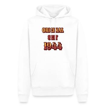 ORIGINAL SEIT 1944 - Männer Premium Bio Hoodie - Weiß - Vorne - Nico (187cm)