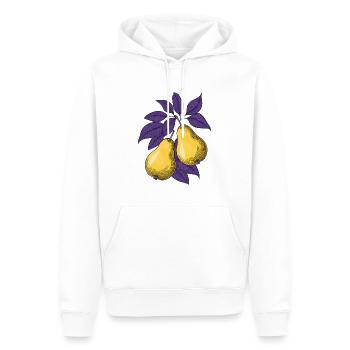 Pears - Men’s Premium Organic Hoodie - white - Front - Nico (187cm)