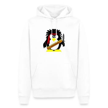 Rambo Pinguin - Männer Premium Bio Hoodie - Weiß - Vorne - Nico (187cm)