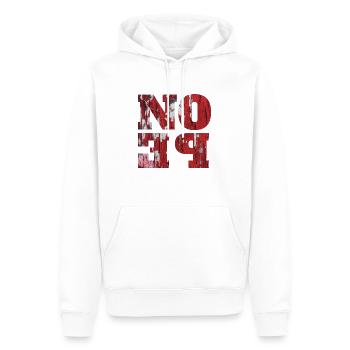 NOPE - sei kein ja-Sager! - Sweat à capuche Premium bio Homme - blanc - Devant - Nico (187cm)