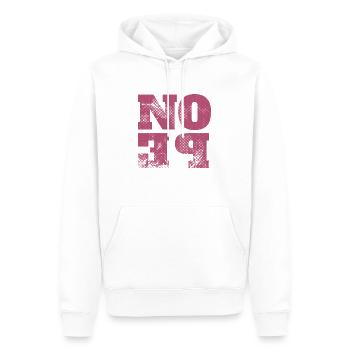 NOPE - don't be a yes-man! - Men’s Premium Organic Hoodie - white - Front - Nico (187cm)