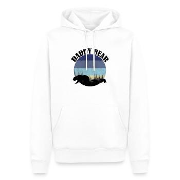 Daddy bear - Männer Premium Bio Hoodie - Weiß - Vorne - Nico (187cm)
