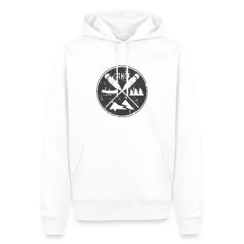 Wassersport - Männer Premium Bio Hoodie - Weiß - Vorne - Nico (187cm)