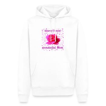 Fête des mères - Sweat à capuche Premium bio Homme - blanc - Devant - Nico (187cm)