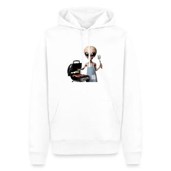 Alien Koch - Sweat à capuche Premium bio Homme - blanc - Devant - Nico (187cm)