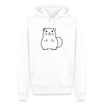 Groupe 7 - Sweat à capuche Premium bio Homme - blanc - Devant - Nico (187cm)
