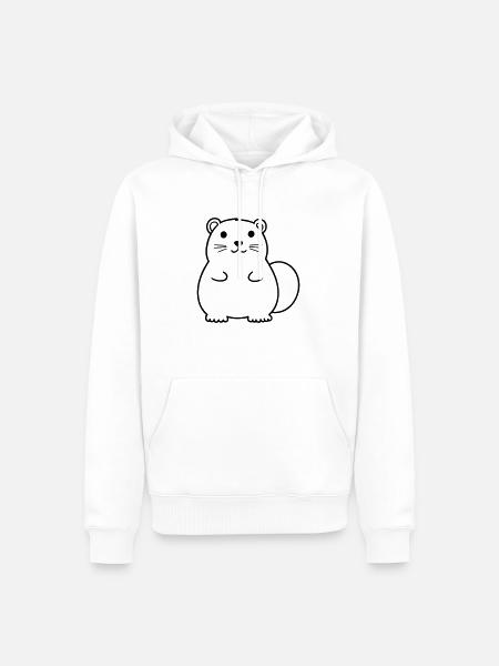 Groupe 7 - Sweat à capuche Premium bio Homme - blanc