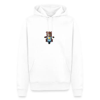 Die Bären-Saga - SCOOTER - Männer Premium Bio Hoodie - Weiß - Vorne - Nico (187cm)