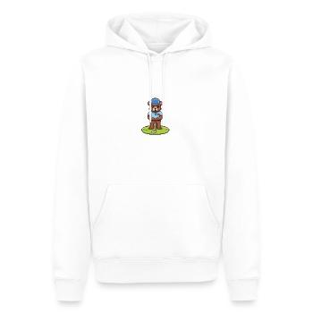 Die Bären-Saga - GOLF - Männer Premium Bio Hoodie - Weiß - Vorne - Nico (187cm)