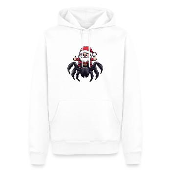 Tarentule Père Noël dessin animé - Sweat à capuche Premium bio Homme - blanc - Devant - Nico (187cm)