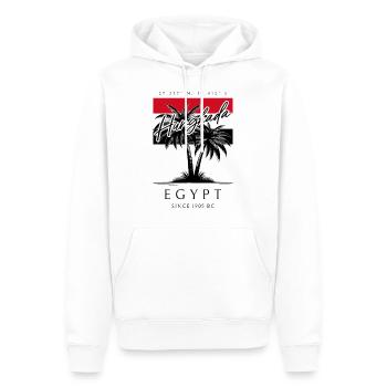 Hurghada Palmen Flagge Reise Souvenir - Männer Premium Bio Hoodie - Weiß - Vorne - Nico (187cm)