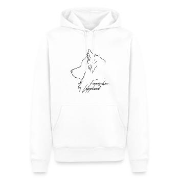 Finnischer Lapphund Profil Hunde Hund Wilsigns - Männer Premium Bio Hoodie - Weiß - Vorne - Nico (187cm)