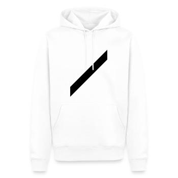 Strich - Sweat à capuche Premium bio Homme - blanc - Devant - Nico (187cm)