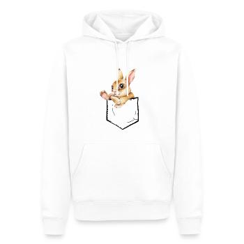 Süses Häschen - Männer Premium Bio Hoodie - Weiß - Vorne - Nico (187cm)