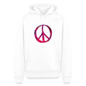 La paix - Sweat à capuche Premium bio Homme - blanc - Devant - Nico (187cm)