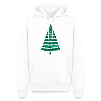Christmas Tree Christmas Fir - Men’s Premium Organic Hoodie - white - Front - Nico (187cm)