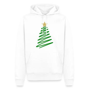 Christbaum Weihnachten Tanne - Männer Premium Bio Hoodie - Weiß - Vorne - Nico (187cm)