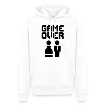 Game Over Junggesellenabschied Gamer Humor - Männer Premium Bio Hoodie - Weiß - Vorne - Nico (187cm)