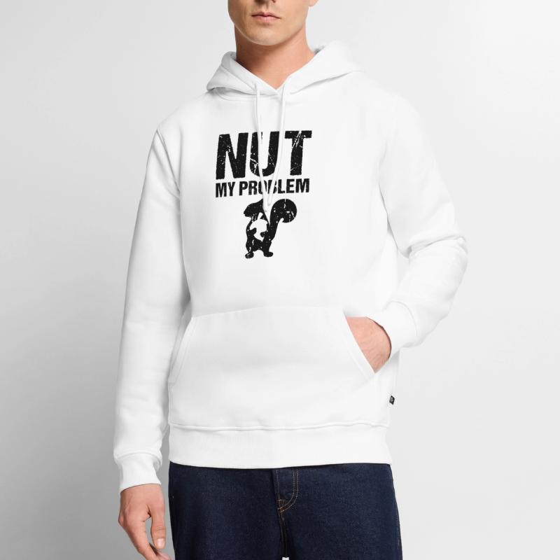 Nut My Problem Eichhörnchen Männer Premium Bio Hoodie